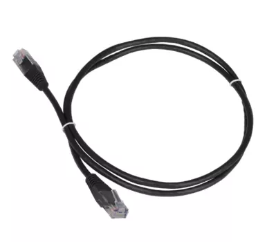 Патч-корд UTP кат.5e, 7м, RJ45-RJ45, черный, TWT (TWT-45-45-7.0-BK)
