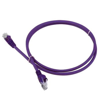 Патч-корд UTP кат.5e, 7м, RJ45-RJ45, фиолетовый, LSZH, Lanmaster (LAN-PC45/U5E-7.0-VI)