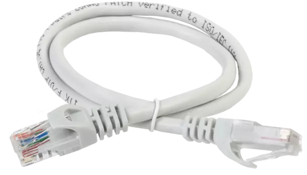 Патч-корд UTP кат.5e, 7м, RJ45-RJ45, серый, LSZH, ITK (PC01-C5EUL-7M)