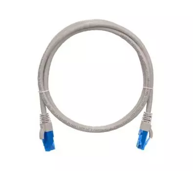 Патч-корд UTP кат.6, 0.15м, RJ45-RJ45, серый, CU, LSZH, NIKOMAX (NMC-PC4UE55B-001-C-GY)