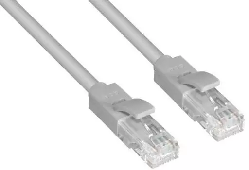 Патч-корд UTP кат.6, 0.1м, RJ45-RJ45, серый, Greenconnect GCR (GCR-LNC603-0.1m)