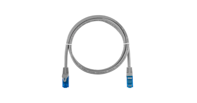 Патч-корд UTP кат.6, 0.3м, RJ45-RJ45, серый, CU, LSZH, NIKOMAX (NMC-PC4UE55B-ES-003-C-GY)