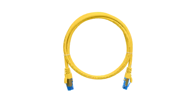 Патч-корд UTP кат.6, 0.3м, RJ45-RJ45, желтый, CU, LSZH, NIKOMAX (NMC-PC4UE55B-003-C-YL)