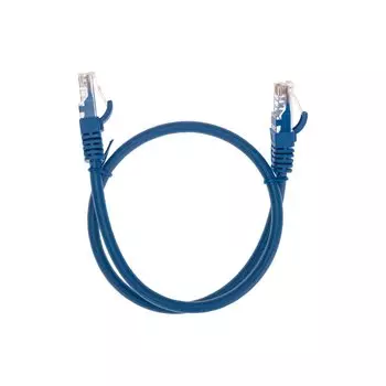 Патч-корд UTP кат.6, 0.5 м, RJ45-RJ45, синий, CU, LSZH, REXANT (02-0294-03)
