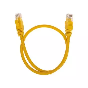 Патч-корд UTP кат.6, 0.5 м, RJ45-RJ45, желтый, CU, LSZH, REXANT (02-0295-05)