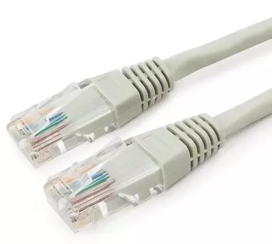 Патч-корд UTP кат.6, 0.5 м, RJ45-RJ45, серый, CCA, Premier (PP6U-0.5M)