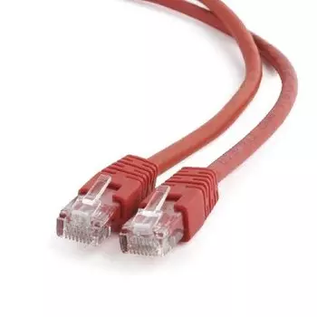 Патч-корд UTP кат.6 0.5м, RJ45-RJ45, красный, Cablexpert (PP6U-0.5M/R)