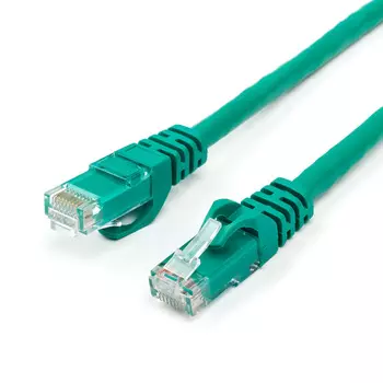Патч-корд UTP кат.6, 0.5м, RJ45-RJ45, зеленый, ATCOM (AT9501)