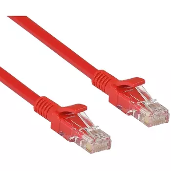 Патч-корд UTP кат.6, 0.5м, RJ45-RJ45, красный, CCA, Exegate UTP-RJ45-RJ45-C6-0,5M-RD (EX282023RUS)