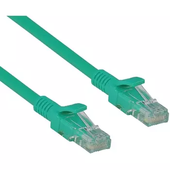 Патч-корд UTP кат.6, 0.5м, RJ45-RJ45, зеленый, CCA, Exegate UTP-RJ45-RJ45-C6-0,5M-GN (EX282022RUS)