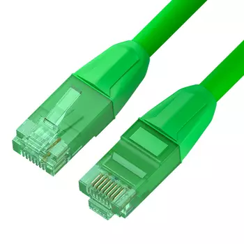 Патч-корд UTP кат.6, 0.5м, RJ45-RJ45, зеленый, LSZH, GCR GCR-LSZH62 (GCR-52765)