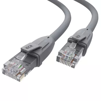 Патч-корд UTP кат.6, 15 м, RJ45-RJ45, серый, Greenconnect (GCR) (GCR-52598)