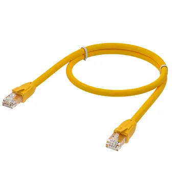 Патч-корд UTP кат.6, 1.5м, RJ45-RJ45, желтый, GCR ( GCR-52370)