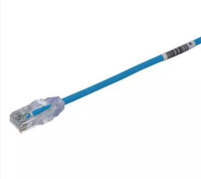Патч-корд UTP кат.6, 1.5м, RJ45-RJ45, синий, PANDUIT (UTP28SP1.5MBU)