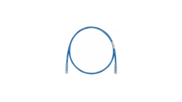 Патч-корд UTP кат.6, 1.8м, RJ45-RJ45, синий, LSZH, PANDUIT (UTPSPL8MBUY)