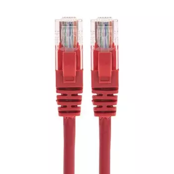 Патч-корд UTP кат.6, 1 м, RJ45-RJ45, красный, CU, LSZH, REXANT (02-0293-1)