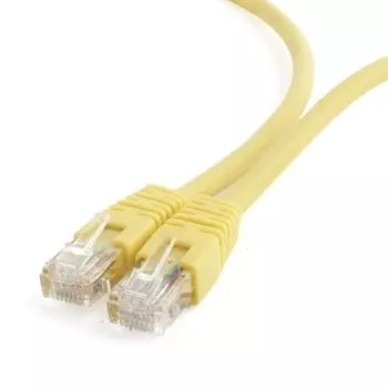 Патч-корд UTP кат.6 1м, RJ45-RJ45, желтый, Cablexpert (PP6U-1M/Y)