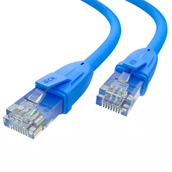 Патч-корд UTP кат.6, 2 м, RJ45-RJ45, синий, Greenconnect (GCR) (GCR-52402)