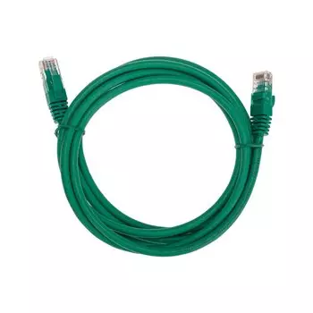 Патч-корд UTP кат.6, 2 м, RJ45-RJ45, зеленый, CU, LSZH, REXANT (02-0296-2)