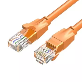Патч-корд UTP кат.6, 2 м, RJ45-RJ45, оранжевый, CCA, Vention IBE (IBEOH)