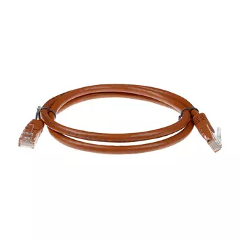 Патч-корд UTP кат.6, 2м, RJ45-RJ45, коричневый, CU, LSZH, ACD (ACD-LPU6Z-20N)