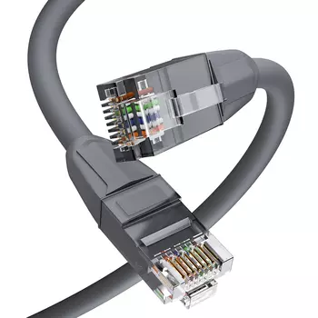 Патч-корд UTP кат.6, 2м, RJ45-RJ45, серый, LSZH, Greenconnect (GCR-52750)