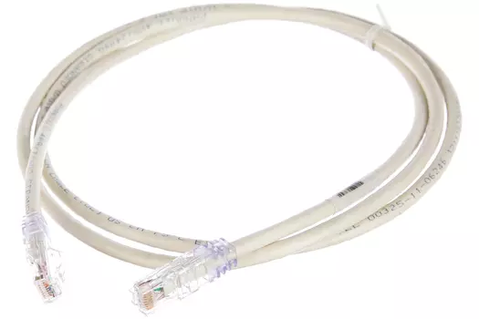 Патч-корд UTP кат.6, 2м, RJ45-RJ45, белый, PANDUIT (UTPSP2MY)
