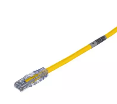 Патч-корд UTP кат.6, 2м, RJ45-RJ45, желтый, PANDUIT (UTPSP2MYLY)