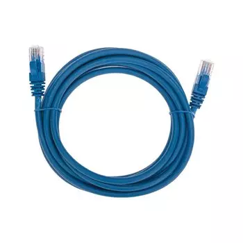 Патч-корд UTP кат.6, 3 м, RJ45-RJ45, синий, CU, LSZH, REXANT (02-0294-3)