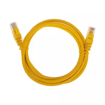 Патч-корд UTP кат.6, 3 м, RJ45-RJ45, желтый, CU, LSZH, REXANT (02-0295-3)