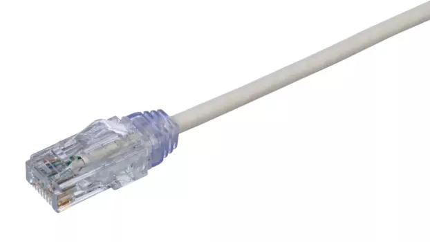 Патч-корд UTP кат.6 3м, RJ45-RJ45, белый, LSZH, PANDUIT (UTPSPL3MY)