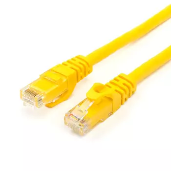 Патч-корд UTP кат.6, 3м, RJ45-RJ45, желтый, ATCOM (AT2154)