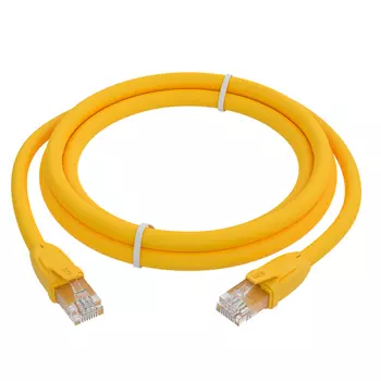 Патч-корд UTP кат.6, 3м, RJ45-RJ45, желтый, GCR ( GCR-52373)