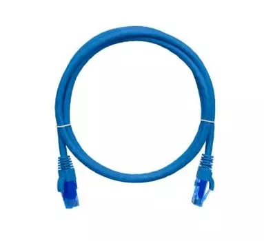 Патч-корд UTP кат.6, 3м, RJ45-RJ45, синий, CU, LSZH, NIKOMAX (NMC-PC4UE55B-030-C-BL)