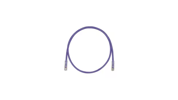 Патч-корд UTP кат.6, 3м, RJ45-RJ45, фиолетовый, LSZH, PANDUIT (UTPSPL3MVLY)