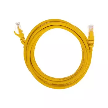 Патч-корд UTP кат.6, 5 м, RJ45-RJ45, желтый, CU, LSZH, REXANT (02-0295-5)