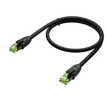 Патч-корд UTP кат.6, 5 м, RJ45-RJ45, черный, CU, LSZH, Greenconnect (GCR) PROF (GCR-52583)