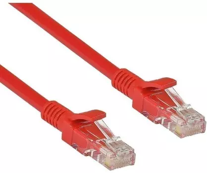 Патч-корд UTP кат.6, 5 м, RJ45-RJ45, красный, CCA, Exegate (EX295999RUS)