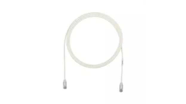 Патч-корд UTP кат.6, 5м, RJ45-RJ45, белый, LSZH, PANDUIT (UTPSPL5MY)