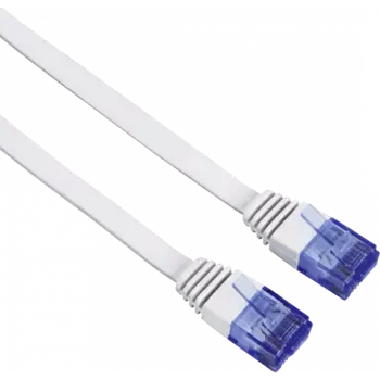 Патч-корд UTP кат.6 5м, RJ45-RJ45, белый, Hama (00053773)