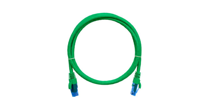 Патч-корд UTP кат.6, 5м, RJ45-RJ45, зеленый, CU, LSZH, NIKOMAX (NMC-PC4UE55B-050-C-GN)