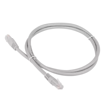 Патч-корд UTP кат.6 5м, RJ45-RJ45, серый, TWT (TWT-45-45-5.0/6-GY)
