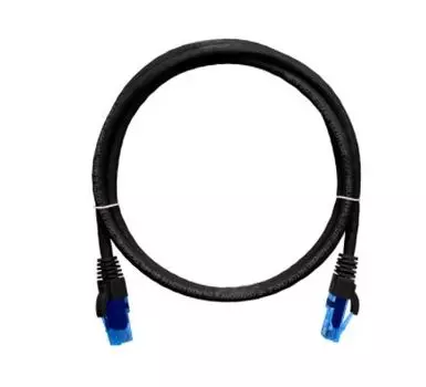 Патч-корд UTP кат.6, 5м, RJ45-RJ45, черный, CU, LSZH, NIKOMAX (NMC-PC4UE55B-050-C-BK)