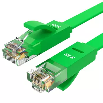 Патч-корд UTP кат.6 7.5м, RJ45-RJ45, зеленый, Greenconnect (GCR-LNC625-7.5m)
