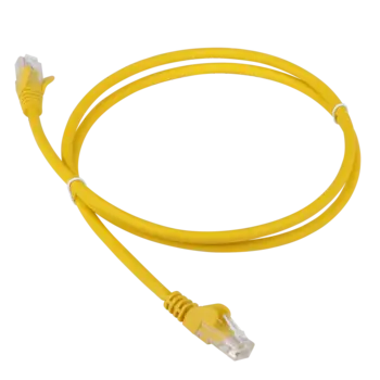 Патч-корд UTP кат.6, 7м, RJ45-RJ45, желтый, LSZH, Lanmaster (LAN-PC45/U6-7.0-YL)