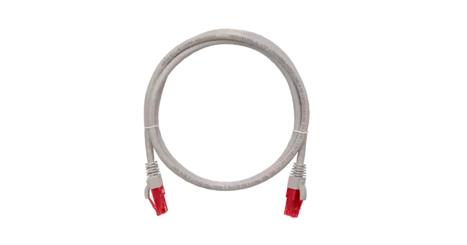 Патч-корд UTP кат.6a, 0.3м, RJ45-RJ45, серый, CU, LSZH, NIKOMAX (NMC-PC4UA55B-003-C-GY)