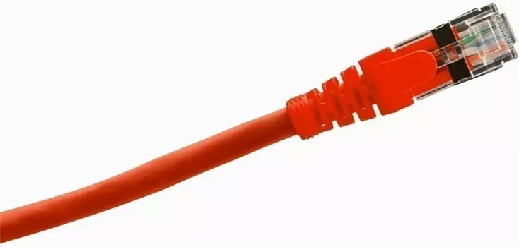 Патч-корд UTP кат.6a, 2 м, RJ45-RJ45, красный, LSZH, PANDUIT (PVUTP6X2MBRD)