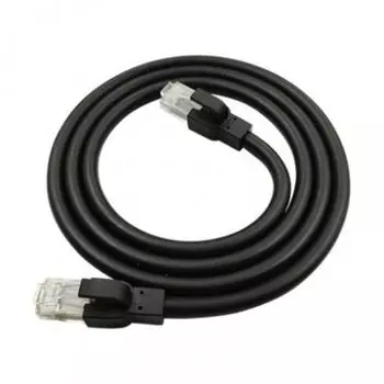 Патч-корд UTP кат.6a, 3 м, RJ45-RJ45, черный, CU, Cabeus (PC-ARM-UTP-RJ45-Cat.6a-3m-PE)