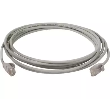 Патч-корд UTP кат.6a, 3 м, RJ45-RJ45, серый, CU, LSZH, Lanmaster (LAN-PC45/28-U6A-3.0-GY)