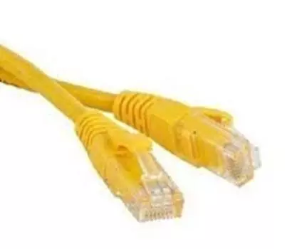 Патч-корд UTP кат.6a 3м, RJ45-RJ45, желтый, Netko (NUTPBC.6a-3m-6)